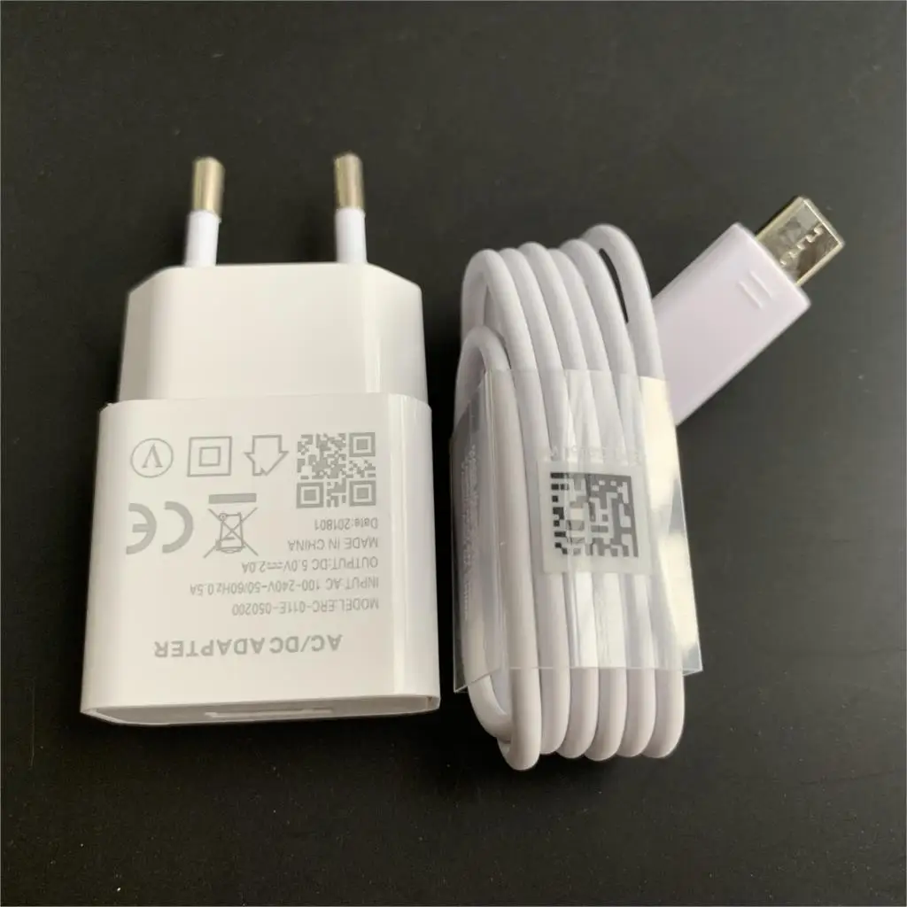 Fast Charger EU Plug Quick Charge for Samsung Note 8 9 A8 Plus 2018 S10 S10e S10 M30 A70 J2 Prime J7 A20E A2 Core J3 J8 Cable