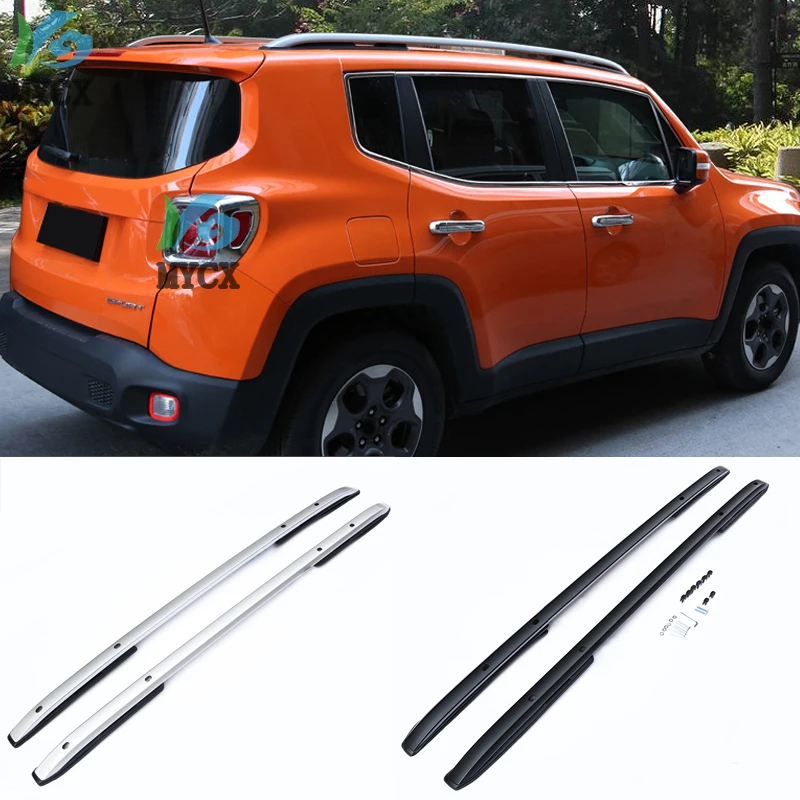 New Arrival Roof Rack Roof Rail Roof Bar Luggage Bar For Jeep Renegade,Thick Aluminum Alloy.2015 2016 2017-2018+