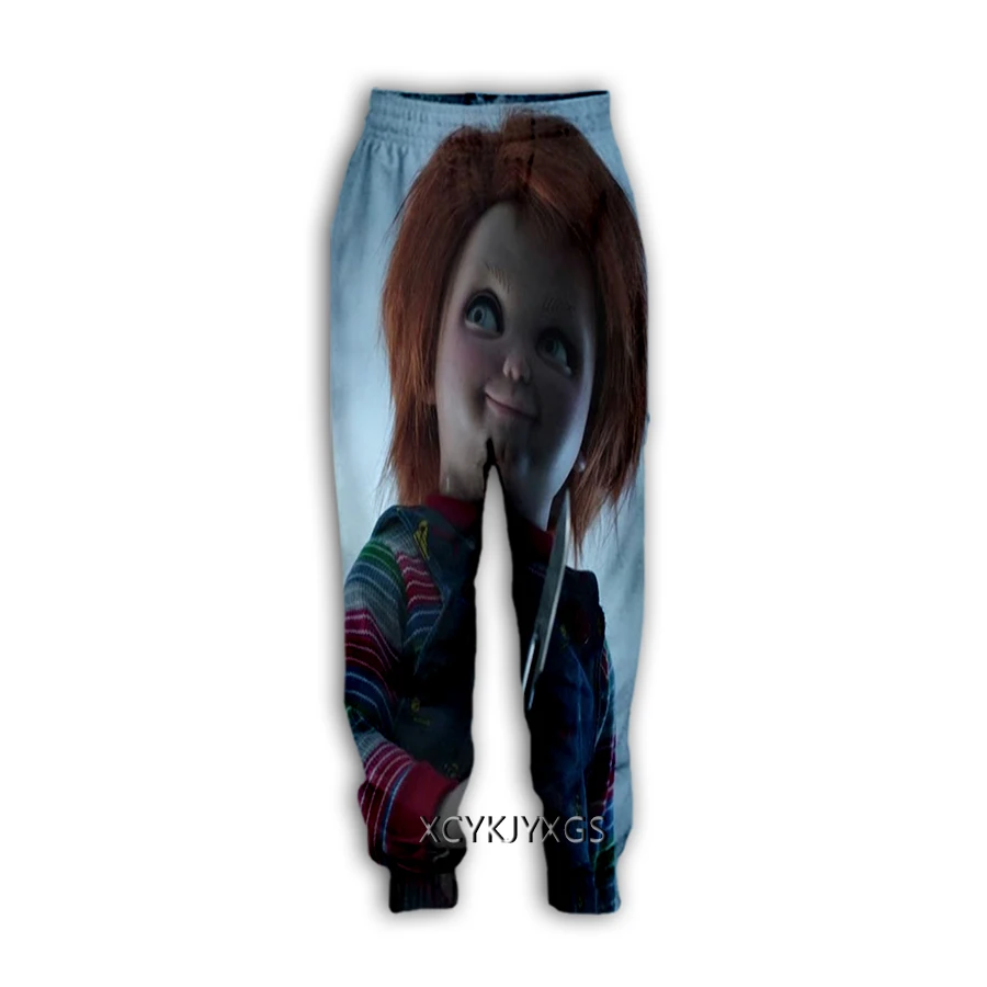 xinchenyuan New Creative Horror Chucky 3D Print Casual Pants Sweatpants Straight Pants Sweatpants Jogging Pants Trousers K04