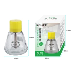 RELIFE-botella de solvente de vidrio, RL-055 de tubo de succión de Metal, tipo de presión, botella de agua automática, botella de Alcohol con núcleo de cobre