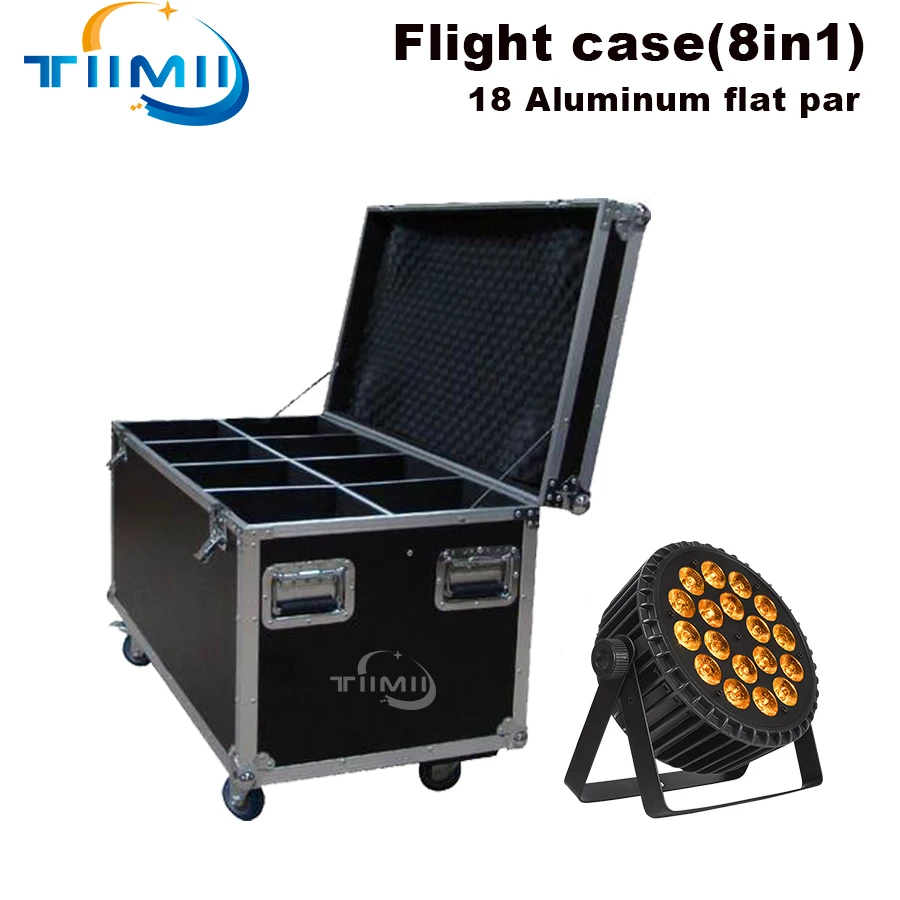 

Flight Case 8In1 Fast Shipping LED Beam+Wash 19x15W/ Flat Led Par 18x12W for Disco KTV Party DJ Professional Stage Equipment