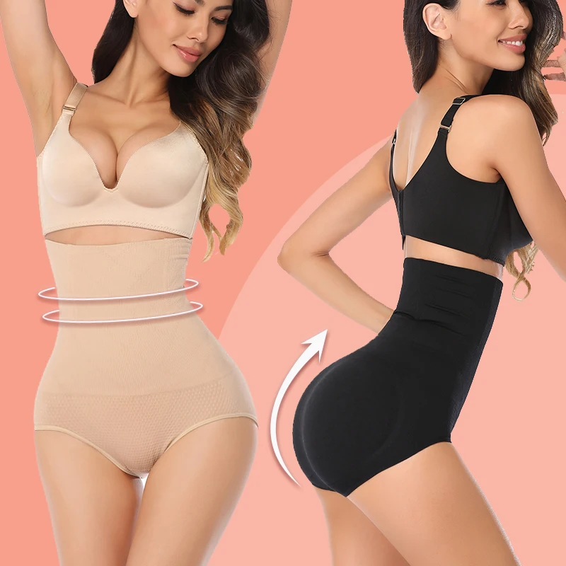 Women Body Shaper High Waist Shaping Panties Tummy Control Panty Shapewear Waist Trainer  Slimming Belt Corset Briefs Butt Lift