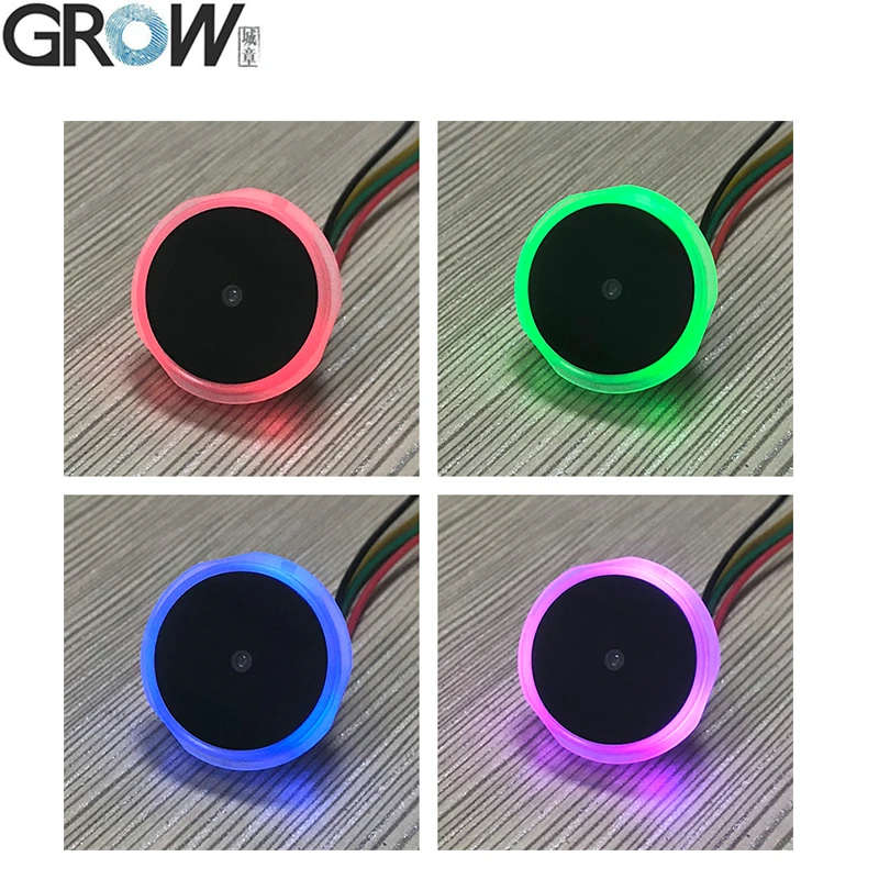 GROW GM60-S Ring Indicator Light Can Controlled Small Round UART Interface 1D/2D Bar Code QR Code Barcode Reader Module