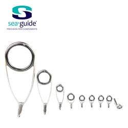SeaGuide 8.6g 9g LS 링 스테인레스 스틸 9pcs 세트 가이드 스피닝 가이드로드 빌딩 구성 요소 수리 낚시대 DIY 액세서리