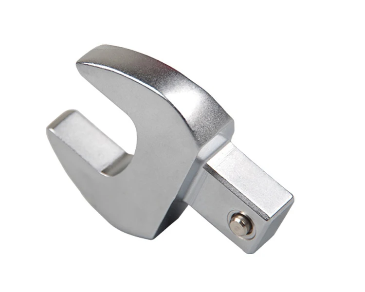 Fanyaa Square Drive 9x12 Open End Wrench Interchangeable Torque Head, Individual Crowfoot Wrench Full Polish 7-19mm