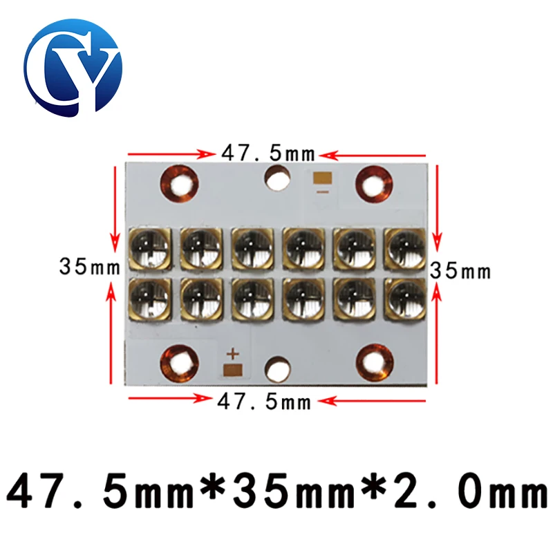 UV LED 6565  Module 120W Curing Lamp 365nm 385nm 395nm 405nm 4 Chip Diodes Ultra Violet  Tabung Printer Lampen