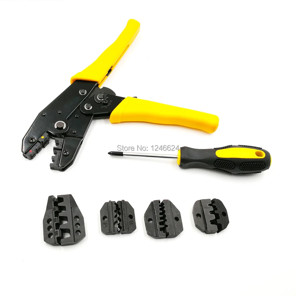 Hand tools ratchet cable crimper plier kit terminal Crimping tool sets range 0.5-35mm2 LXK-30JN