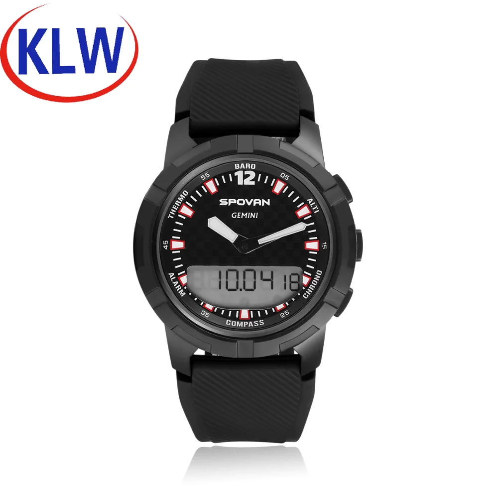 

Gemini1 Date Time Display Weather Forecast Barometer Altimeter Chronograph Compass Alarm Thermometer Measuring Smart Sport Watch