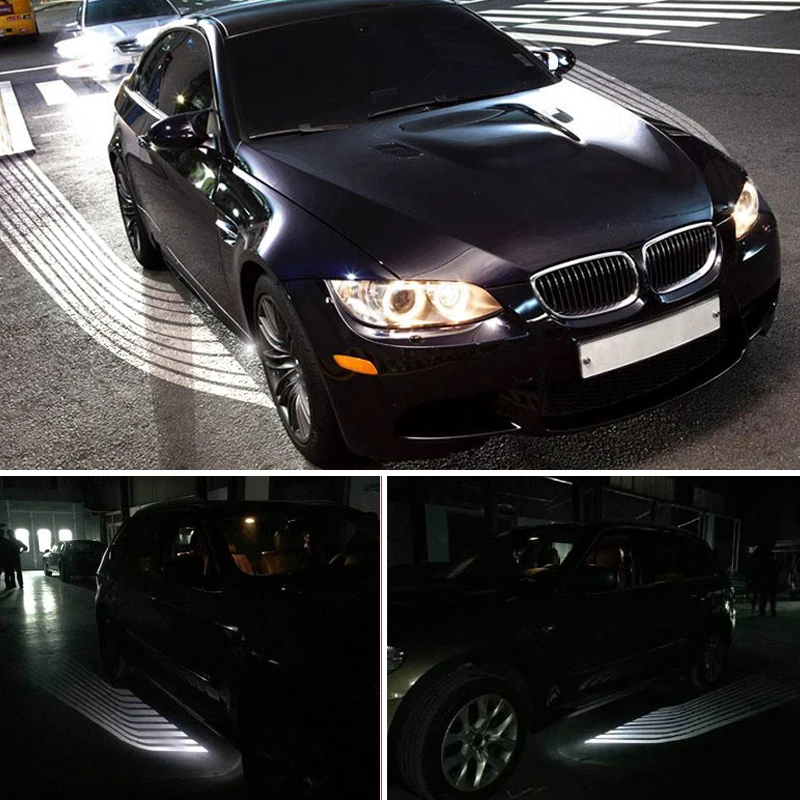 Car Welcome Light For BMW F10 F11 5 Series Angel Wings Door Light LED Courtesy Door Exterior Warning Light Carpet Ground Lamps