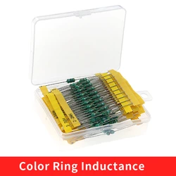 20 Values 0410 Inductor Assorted Kit 1uH-4.7MH 0.5W Color Ring Inductance 1UH 2.2UH 4.7UH 6.8UH 220UH 47UH 1MH Inductors Set