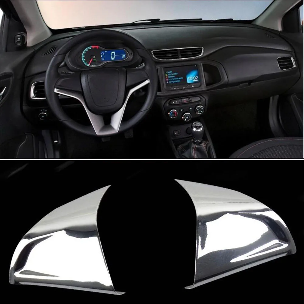 Akcesoria samochodowe wnętrze wykończenia kierownicy dekorator naklejka na chevroleta Orlando Cruze Trax Aveo Sonic Onix Cobalt