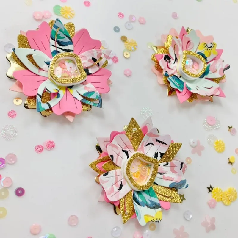 KSCRAFT kwiat Shakers Metal wykrojniki szablony dla DIY Scrapbooking dekoracyjne wytłaczanie kartki DIY