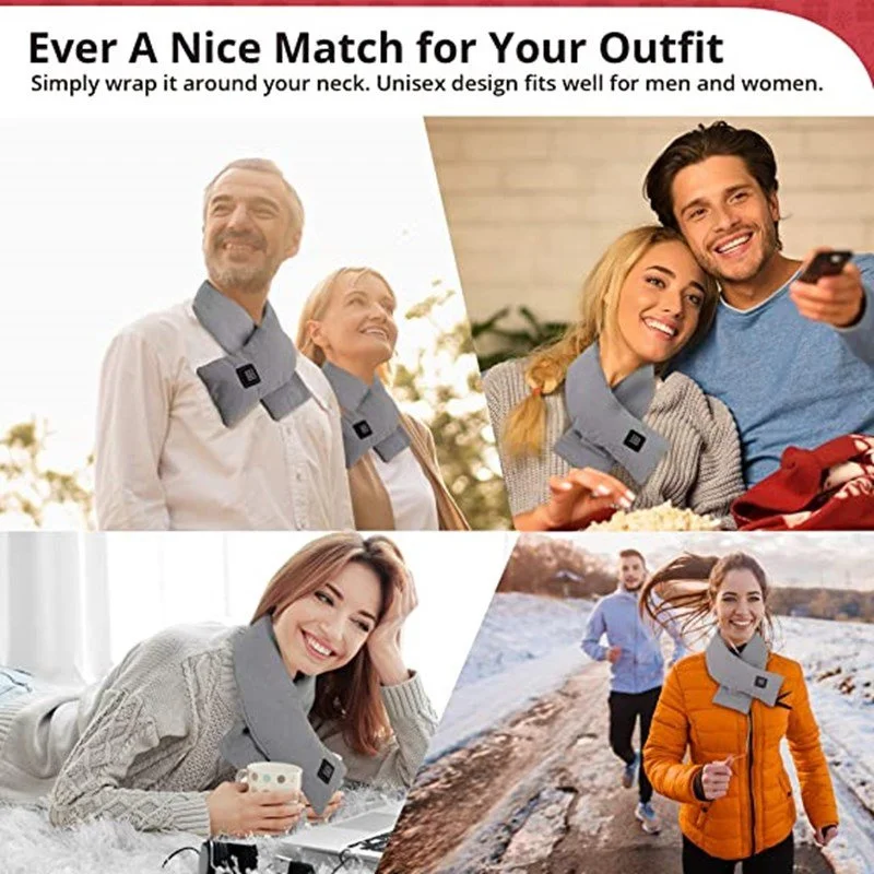 Newly Heating Scarf The Best Gift For Your Parents Neck Warmer with 3 Modes Washable