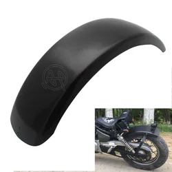 Black 59cm Flat Motorcycle Rear Fender Mudguard Flares Trailer Mud Flap Splash Guard Steel for Harley Bobber Yamaha VTX XVS DS