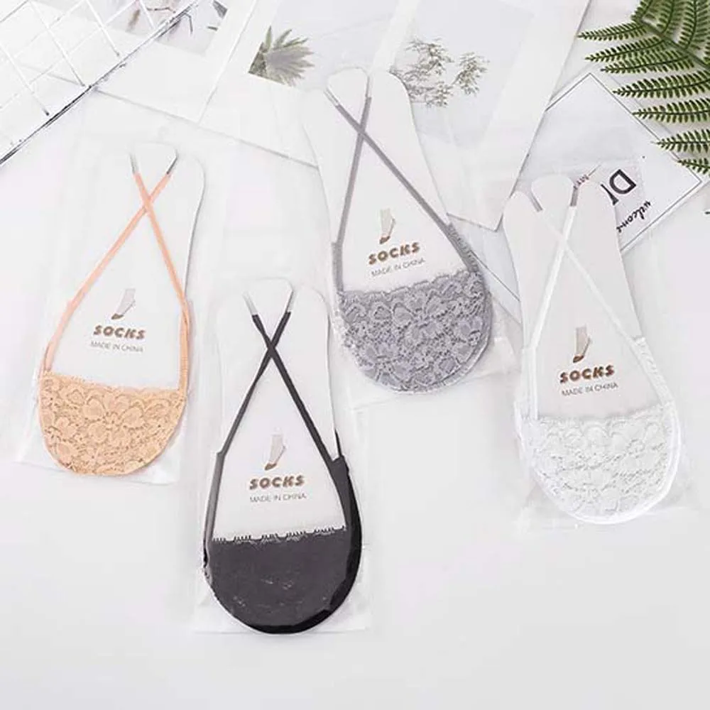 Socks Female Shallow Mouth Section Forefoot Invisible Boat Sock Lace Sling Socks