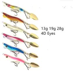 Ufishing Metal Shrimp VIB Fishing Lure 1Pcs/Lot Spinnerbait 13g 19g 28g Jig Baits with 4D Eyes