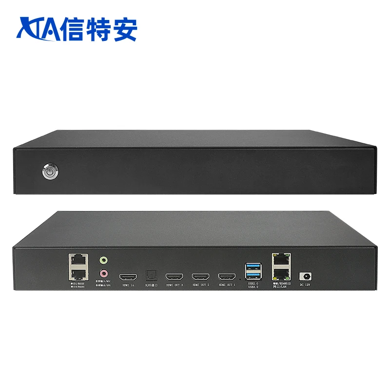 Pure Hardware Projector Fusion Apparaat 2 Channel Ring Screen Arc Multi-Scherm Splicing Controle Rand Processor Software 4K