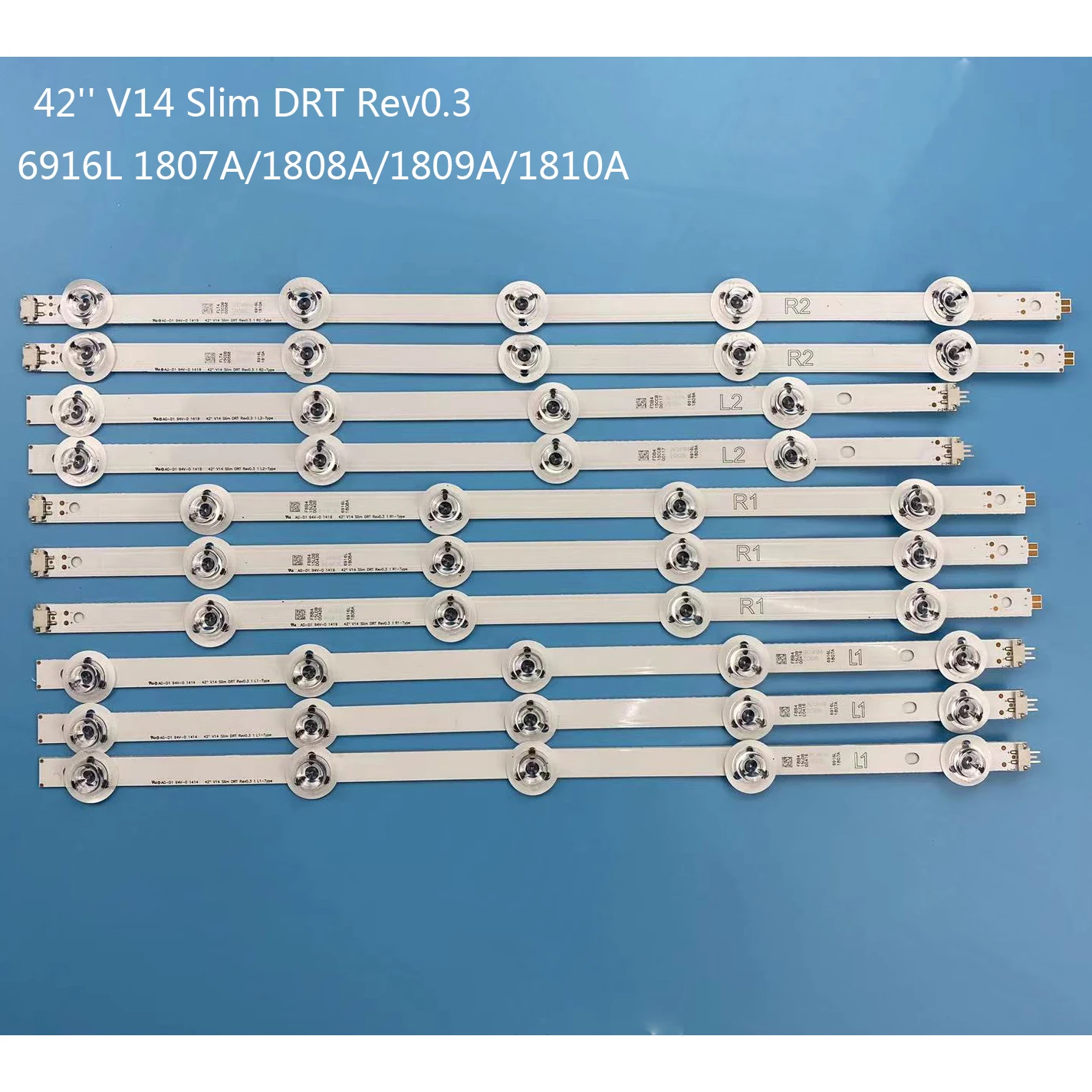 Strip LED untuk PANASONIC 181808a 1809A 1810A TX-42AS750E TX-42ASM651E TX-42ASM655 TX-42ASR750 TX-42ASW654 TX-42ASW745