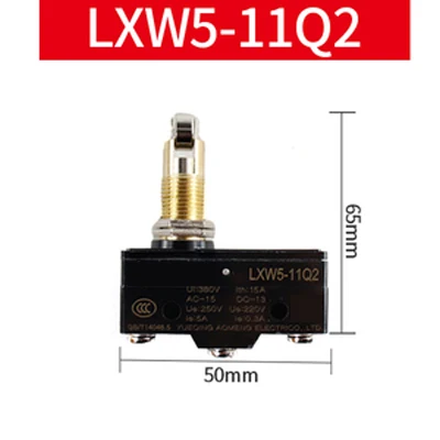 LXW5-11Q2 Limit Switch Momentary Reset 1NO 1NC 10A 380VAC DC220V Travel Scroll Wheel Roller Micro Switches Three Screws Terminal