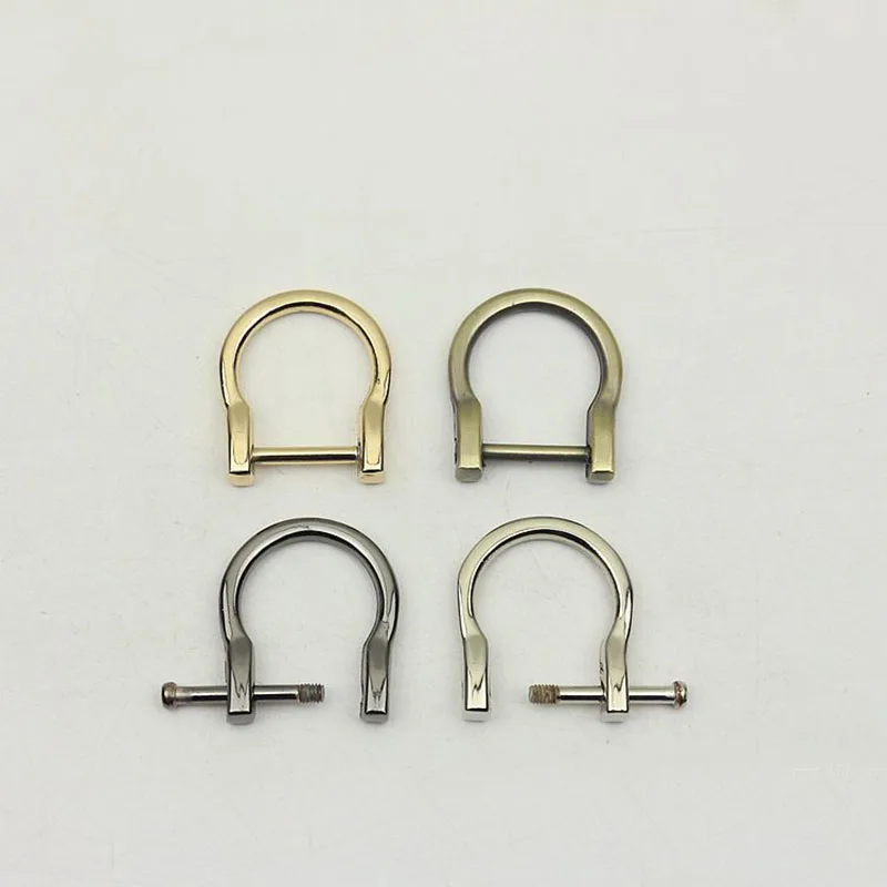 

30Pcs 18mm Diecast Metal D Ring Removable Screw Hook Buckles for Bag Strap Clasps Keychain DIY Handbag Hardware Accessories