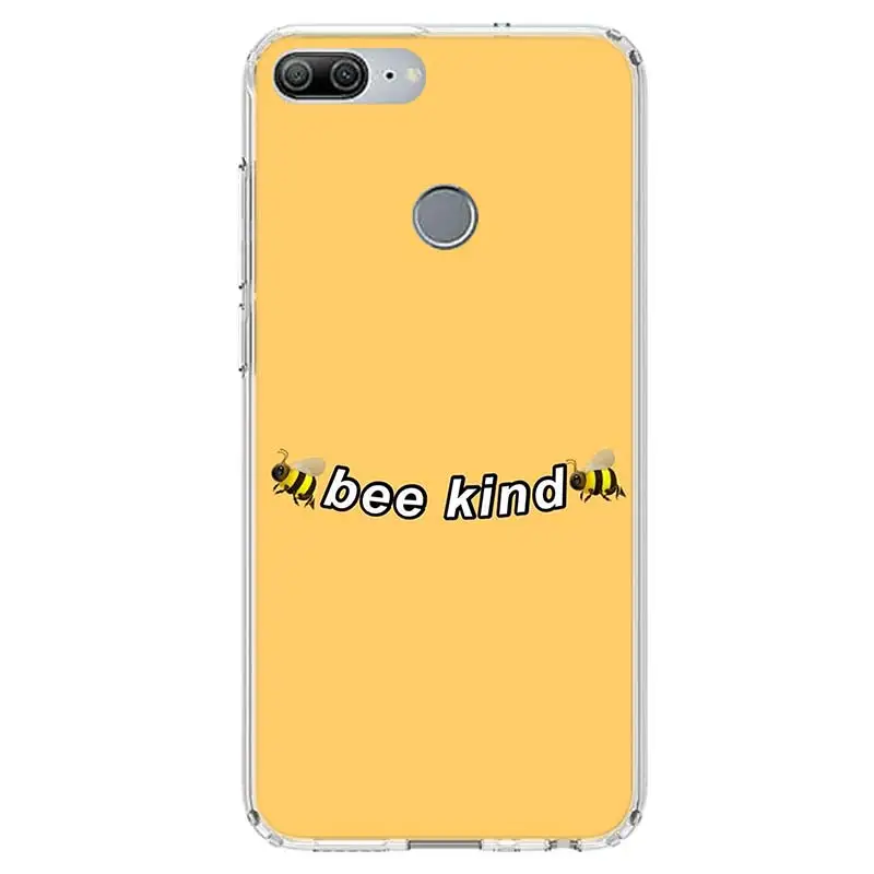 Cute animal bee art Soft Phone Case For Huawei Honor 10 Lite 9 20 8S 8X 9X Y5 Y6 Y7 Y9S P Smart Z 2019 7A 7X 8A Pro Coque Cover