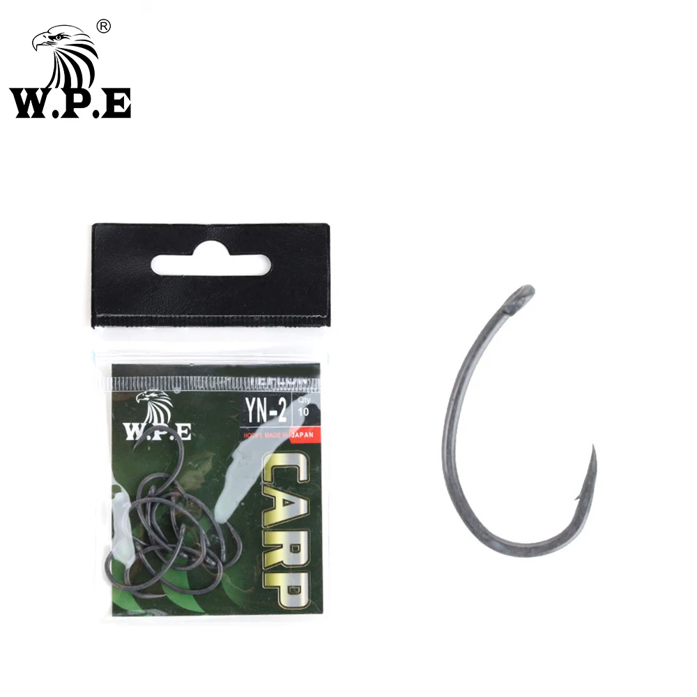 

W.P.E Brand Fishing Hook Coating 30pcs/lot Carp Fishing Hook 2#/4#/6#/8#/ Wide Gape with Micro Barbed Hook Fishing Tackle