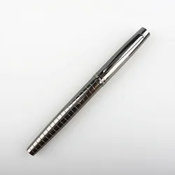 Luxury Metal Gray Cross Line Business Office 0.5mm Nib Rollerball Pen New High Quality School Supplies Stationery