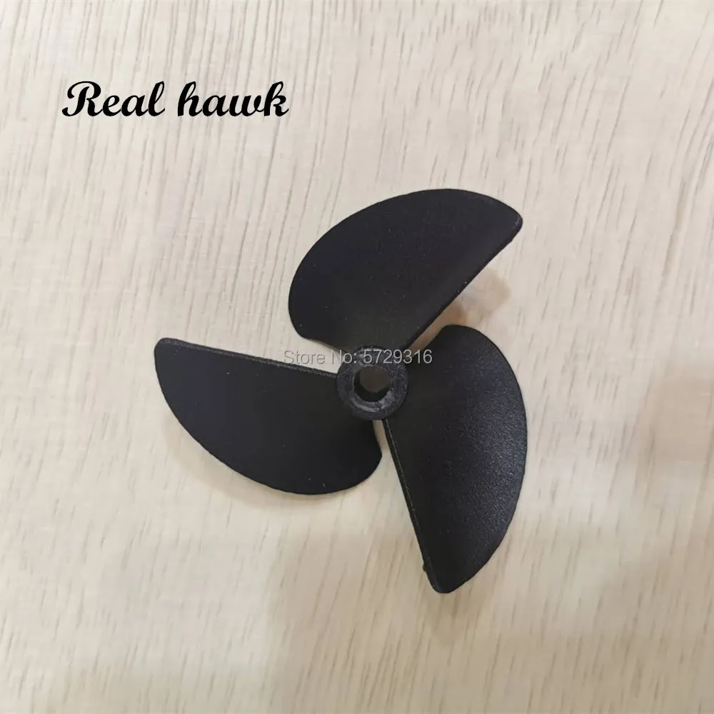 1pcs Rc Boat Propeller 3-Blade Boat Nylon left(CCW)  Propellers For 4.8mm Shaft Rc Boat 3 Blade Plastic Paddles Positive Screw