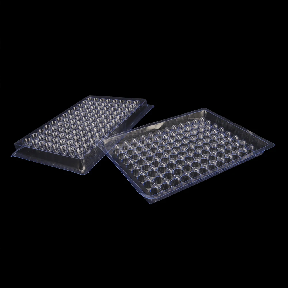 Plastic 96 Holes Hemagglutination Reaction Plate Blood Clotting Board V type 90°/V type 110°/U type Laboratory Supplies