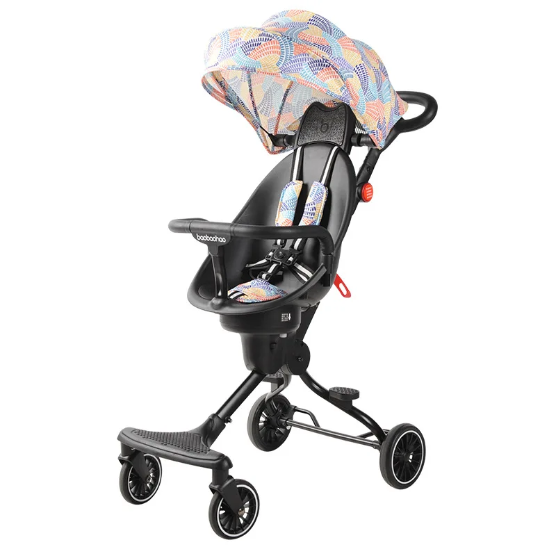 The V5 Walker V8 Baby Light Can Fold The Two-way Children\'s Car High Landscape Trolley Stroller 2-1  Baby Stroller  Baby