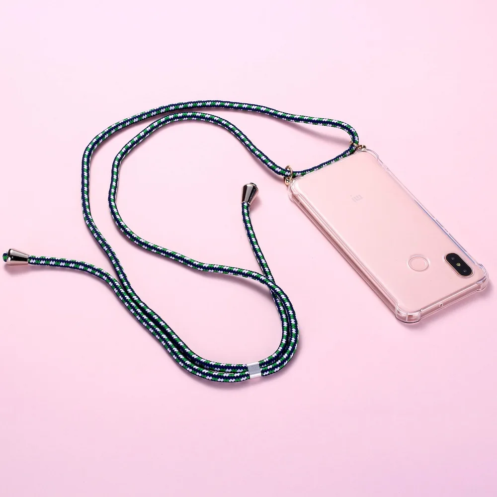 Strap Cord Chain Phone Tape Necklace Lanyard Mobile Phone Case for Carry to Hang For XIAOMI MI Redmi 3 5 6 7 8 9 A3 9T K30 8A A3