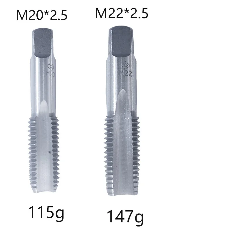 Taladro de mano Hss para mano derecha, 2 piezas, rosca de tornillo, enchufe métrico, M8, M9, M10, M12