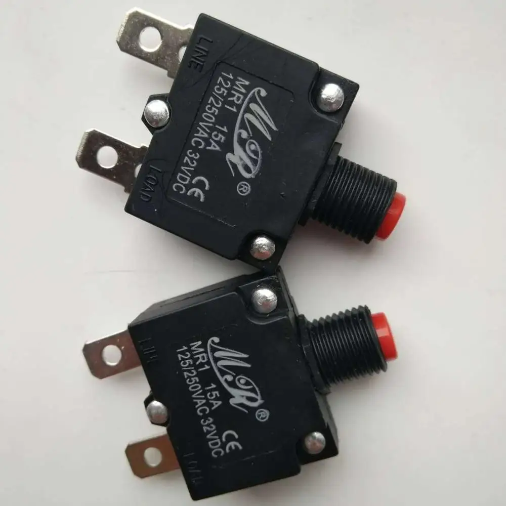 Disyuntor de compresor de aire eléctrico, protección térmica contra sobrecarga, protector de corriente para piezas de generador