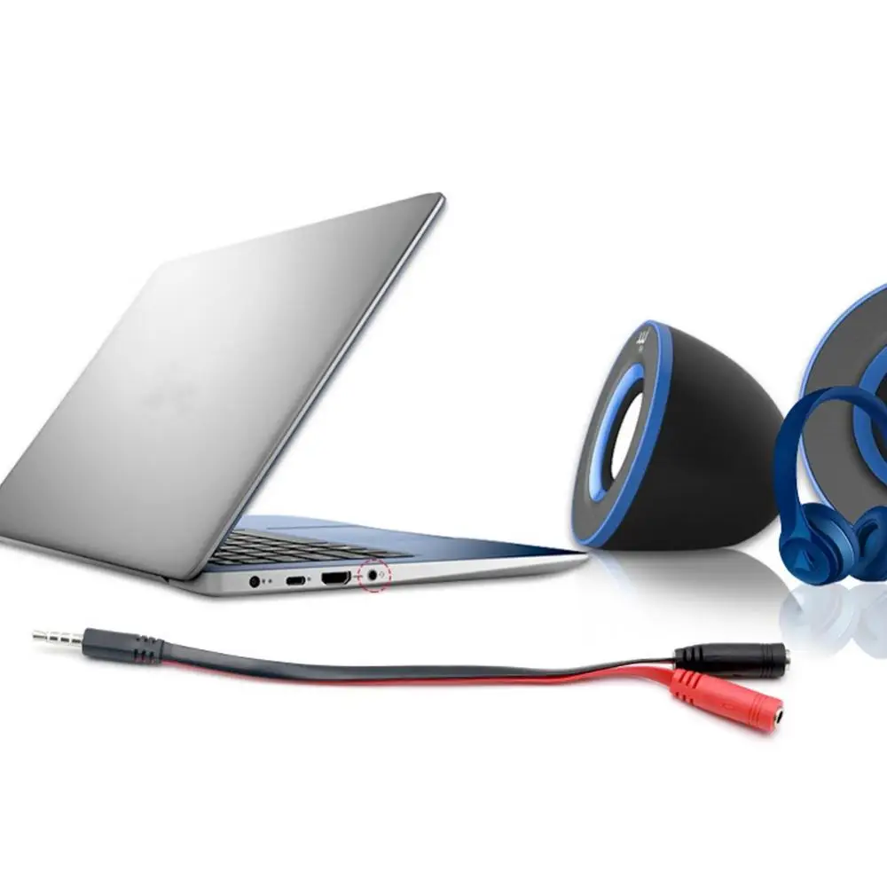 분배기 3.5mm 남성 여성 마이크 헤드폰 잭 오디오 어댑터 케이블 노트북