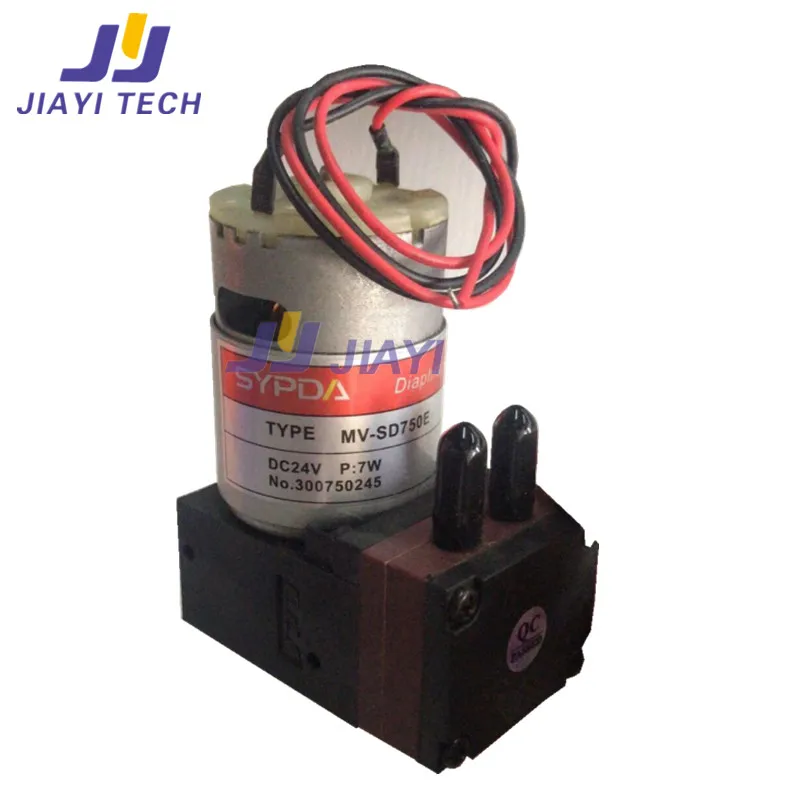 2PCS 24V DC 7W Sypda Air Ink Pump SPD MV-SD750E Diaphragm Ink Pump for Flora/Allwin/Witcolor/Infiniti/JHF Series Inkjet Printer