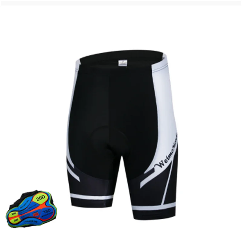 Pantalones cortos de ciclismo para hombre, Shorts con almohadilla 20D, elásticos, color negro, para bicicleta de montaña, Lycar, XXS-5XL