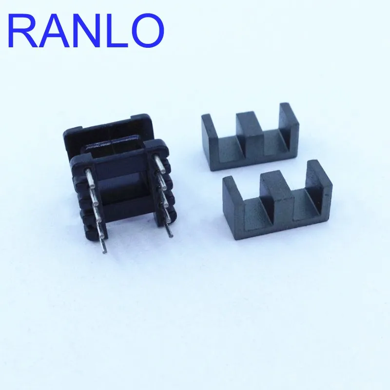 EE13/6/6 Transformer Bobbin Frame PC40 Magnet Ferrite Core Vertical 5+5pin