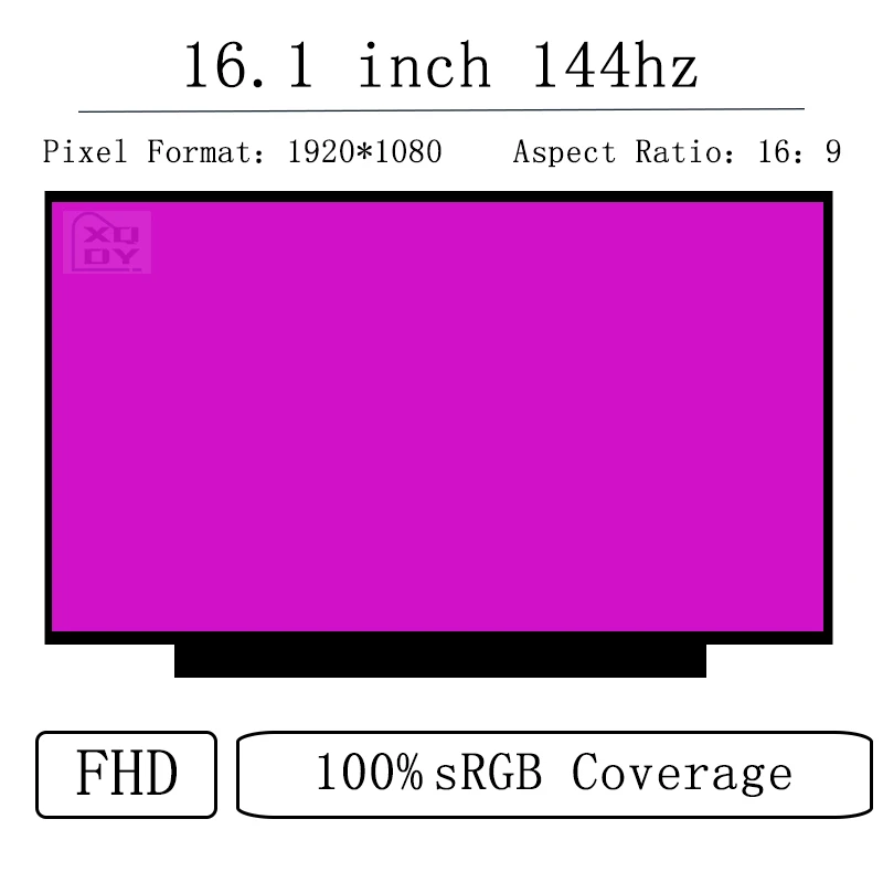 144Hz 16.1'' for HP VICTUS 16-D Series 16-d0280TX 16-d0201TX WLED FHD IPS LCD Screen Display LED Non-Touch 1920X1080 40 Pins