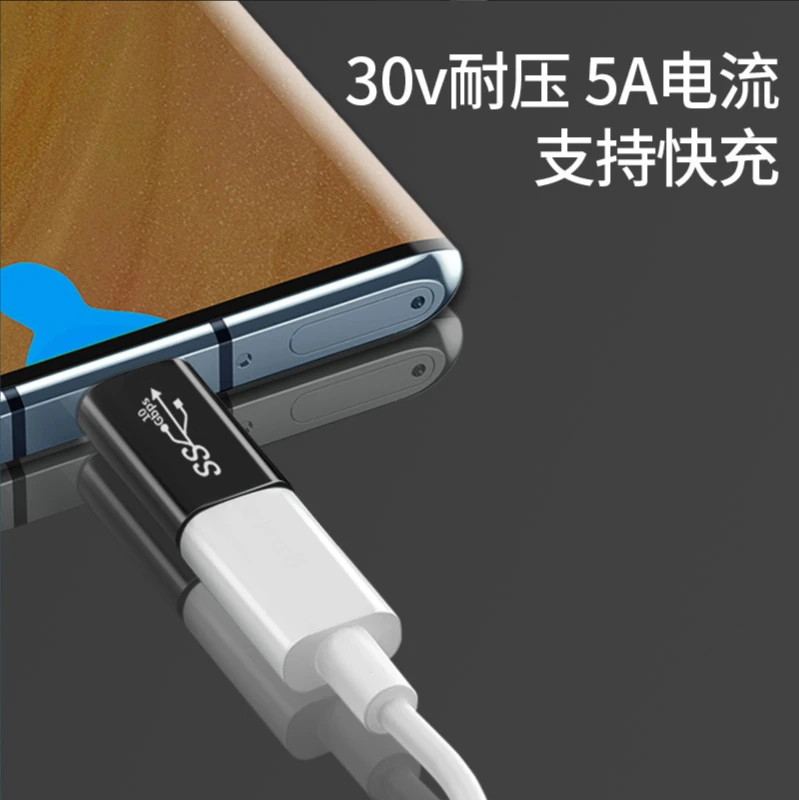 Адаптер USB3.1 Micro Usb Type-c USB C, переходник с углом 90 градусов «штырь-гнездо» типа C, угловой правый и левый вверх и вниз удлинитель