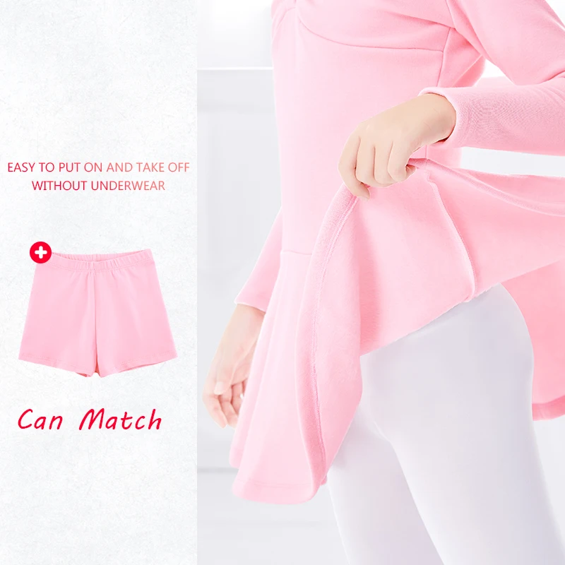 Caldi body per balletto per ragazze vestito da ballo di balletto in pile spesso per bambini vestiti di balletto invernali in velluto abbigliamento da ballo