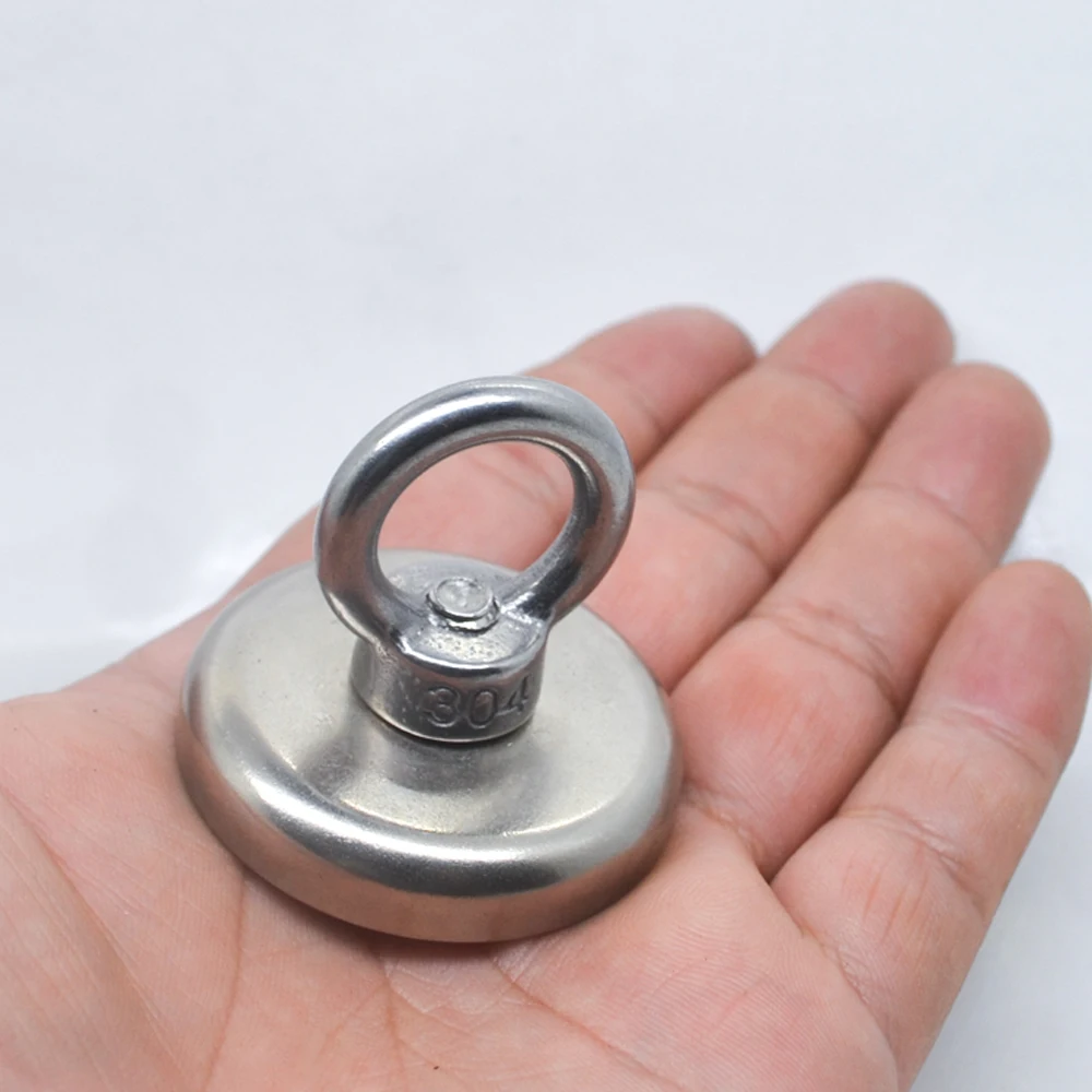 D16 - D90 Search Magnet Strong Neodymium Magnets Fishing Magnetic Rings Super Powerful Salvage Magnets D32 36 42 48 55 60 75 90