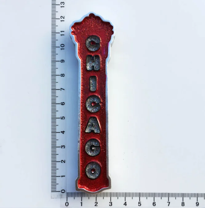 

CHICAGO, fridge Magnet 3d Fridge Magnet Sticker Travel Souvenir Kitchen Decoration