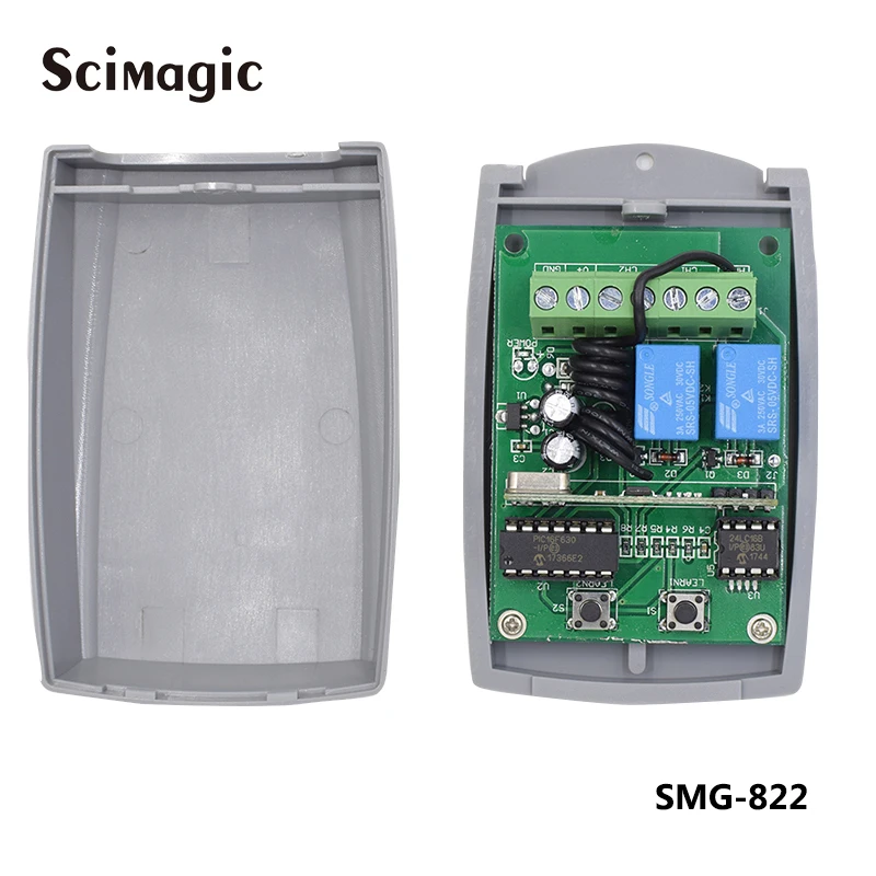 433MHz Remote Control Leaning code 433.92MHz Transmitter For SMG-662 / SMG-822 Universal Garage Door Receiver