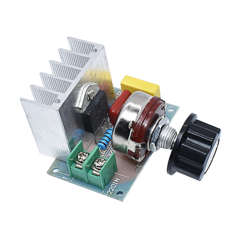 3800W 4000W AC 220V SCR Voltage Regulator Adjustable Brush Motor Speed Temperature Control Dimmer For Lamps Water Heater