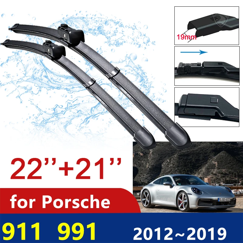 

Для Porsche 911 991 2012 ~ 2019 2013 2014 2015 2016 2017 2018 автомобильные щетки стеклоочистителя лобового стекла стеклоочистители автомобильные аксессуары