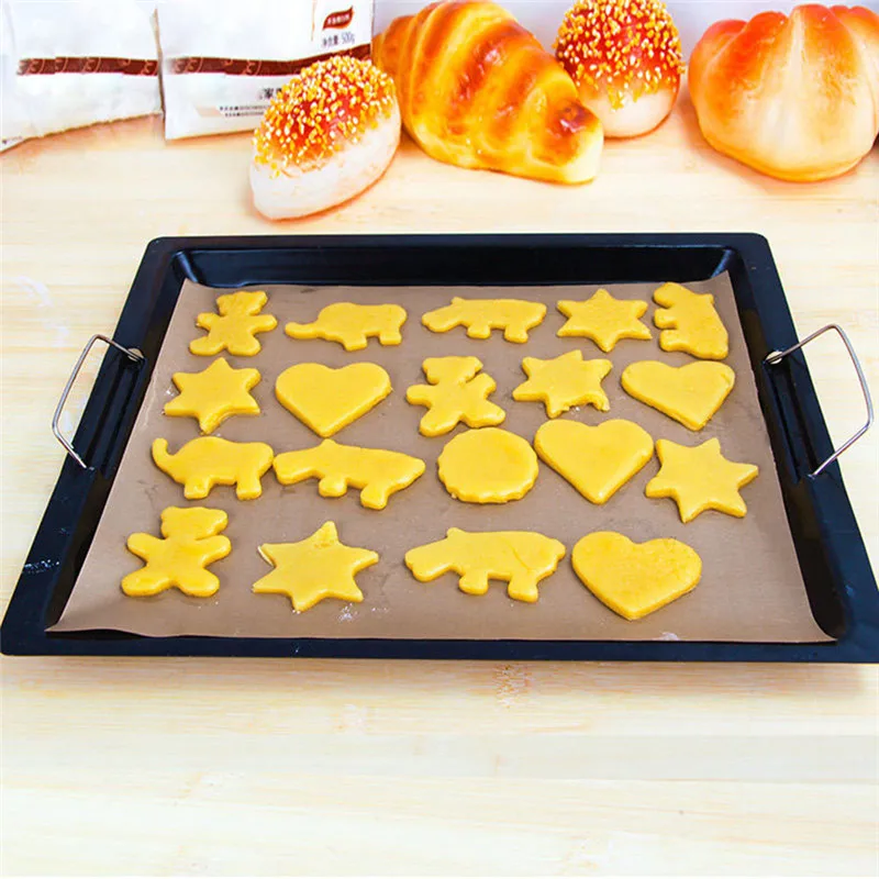 Reusable Non Stick Baking Paper Oven Pastry Baking Mat Liner Heat Resistant Easy Clean BBQ Grill Baking Sheet Macarons Tool