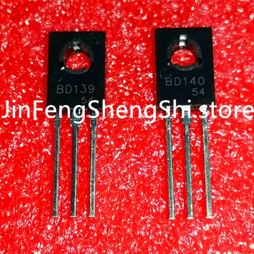 100PCS    BD139    BD140    BDI39    BDI40    TO-126