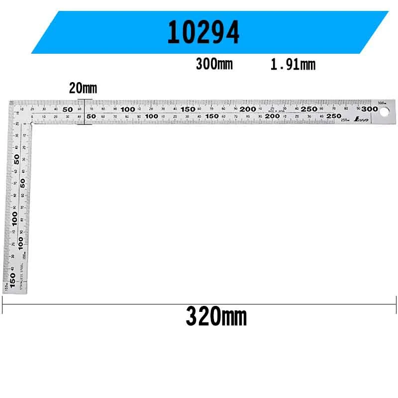 Imagem -03 - Shinwa Carpenter Ângulo Praça Régua de Fosco 90 Graus Duro Acabamento Cromado Alta Precisão Pcs Aço Inoxidável