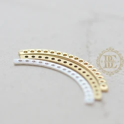 DIY Supply-Solid Raw Brass Finding Multiple Hole Link - 30x2mm (4636C)