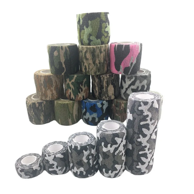 1 pcs Camouflage Elastic Bandage Self-adhesive Finger Wrist Palm Ankle Fixer Wrap Tape crossfit Sport Tape Pet Medical Bandage